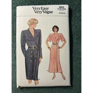 VOGUE Very Easy Very Vogue pattern #9803 Misses Dress Sz 8/10/12